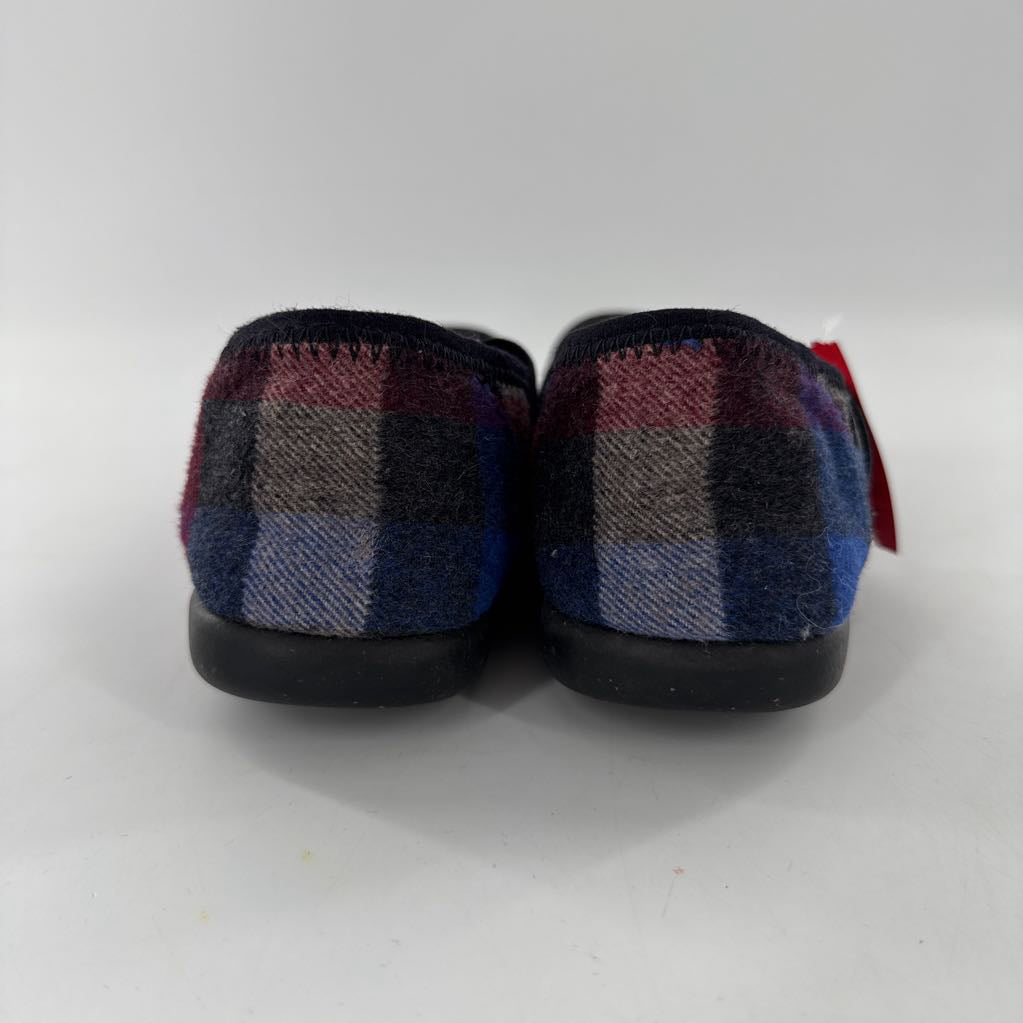 9.5 plaid mary jane slip-ons