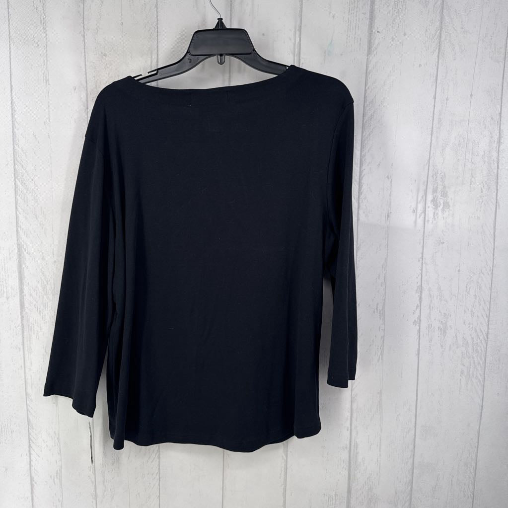 R36 XL bateau neck 3/4 slv top