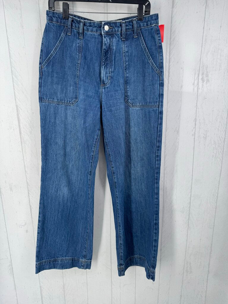 10 hi-rise wide leg jean