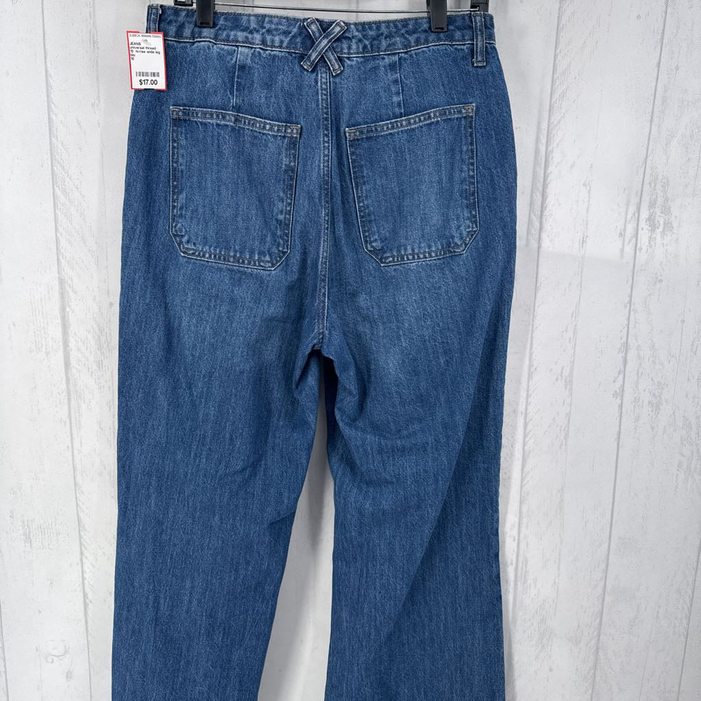 10 hi-rise wide leg jean