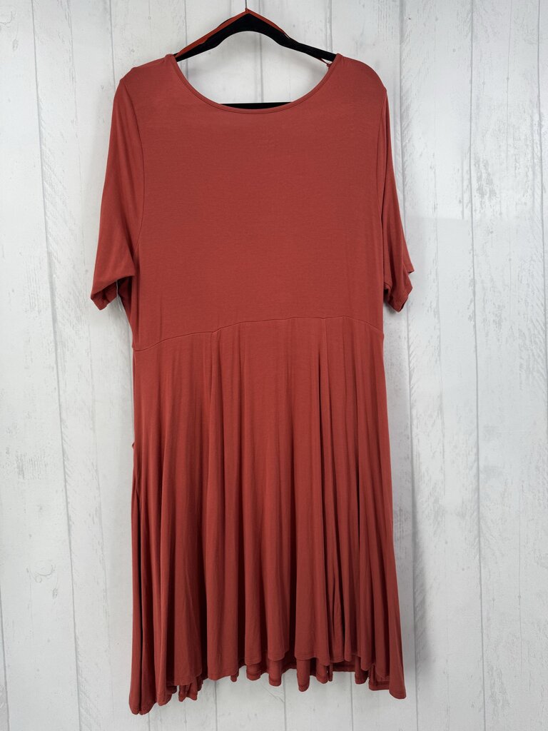 2 s/s pocket tiered ruffle v-neck dress