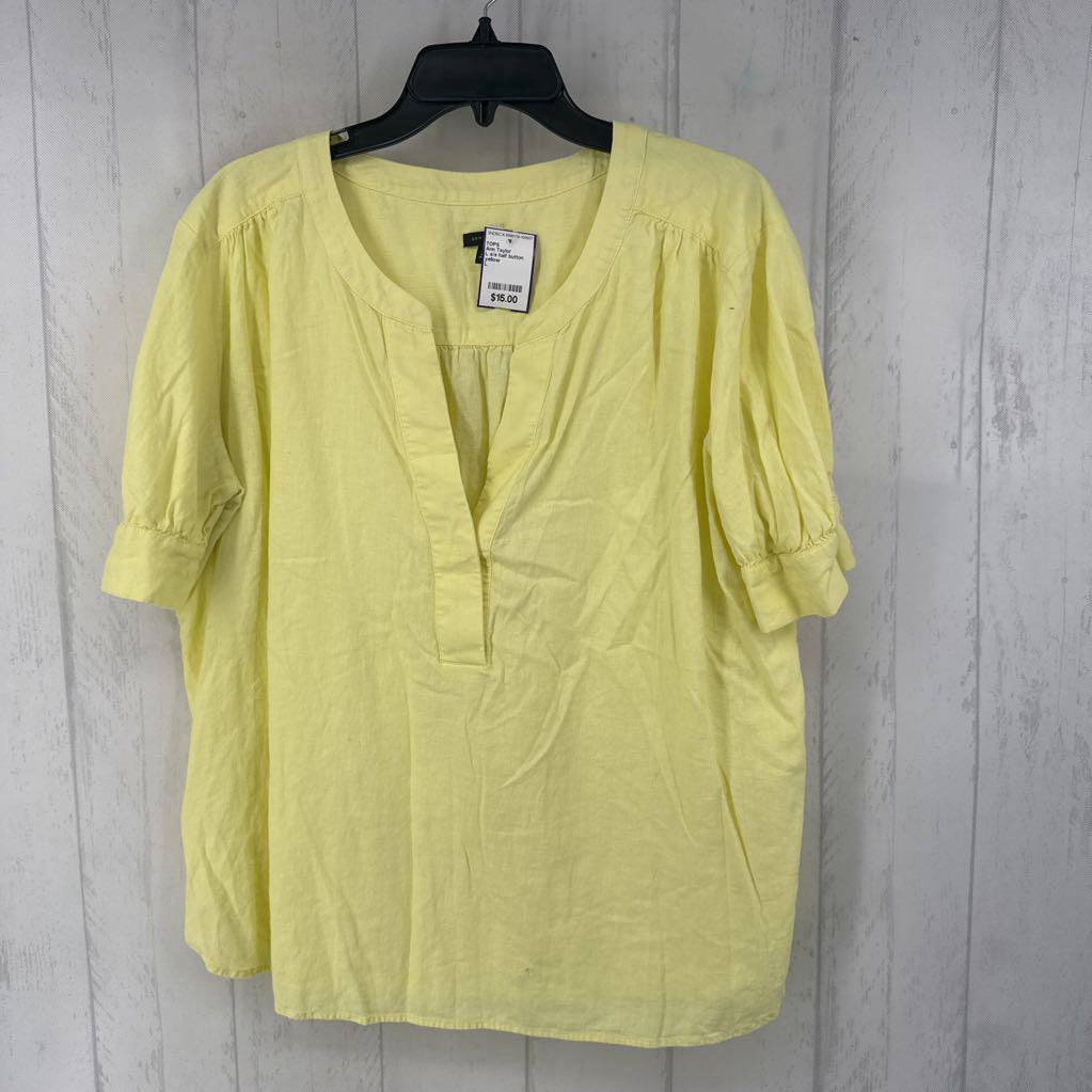 L s/s half button top