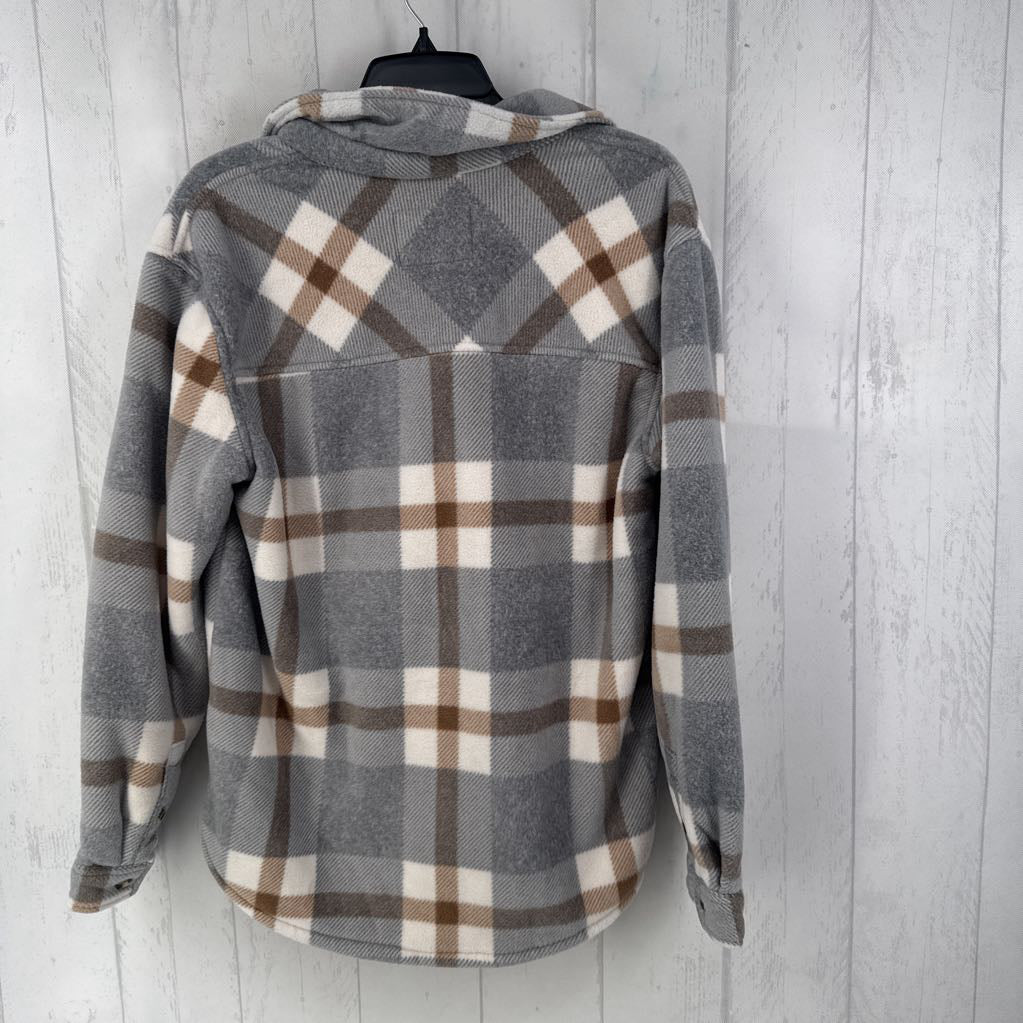 M l/s pliad sherpa lined button shacket