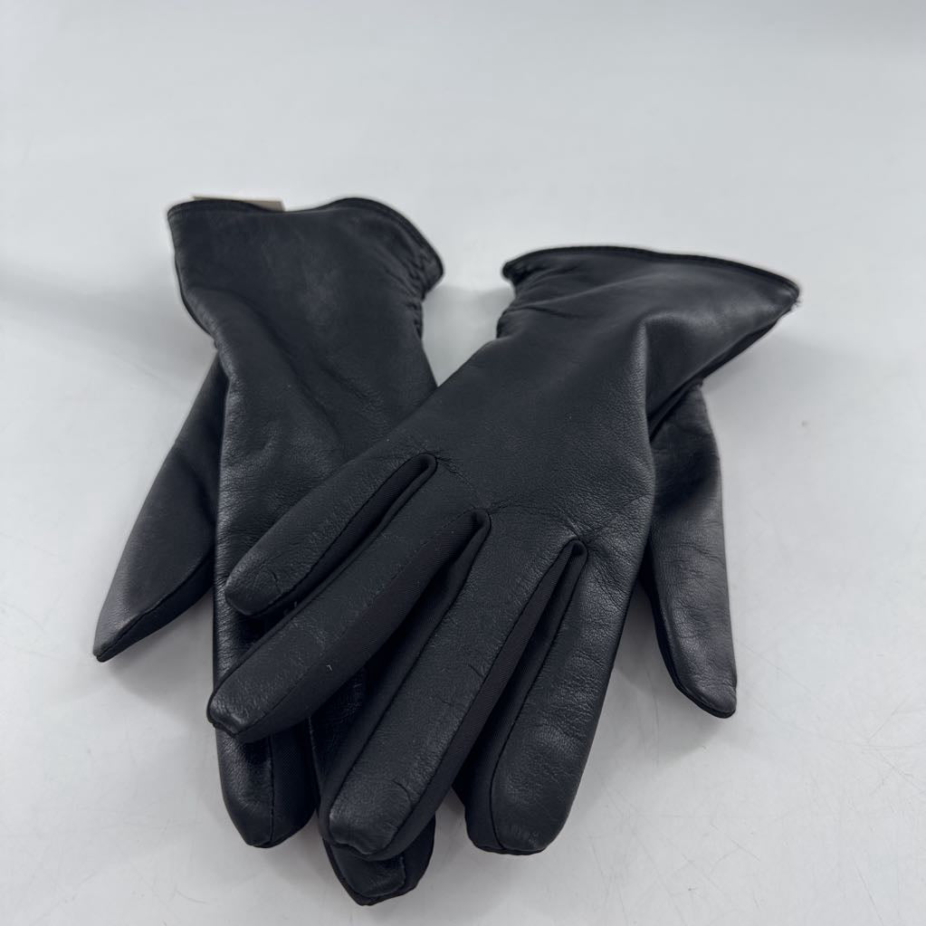 S/M leather faux fur lined gloves