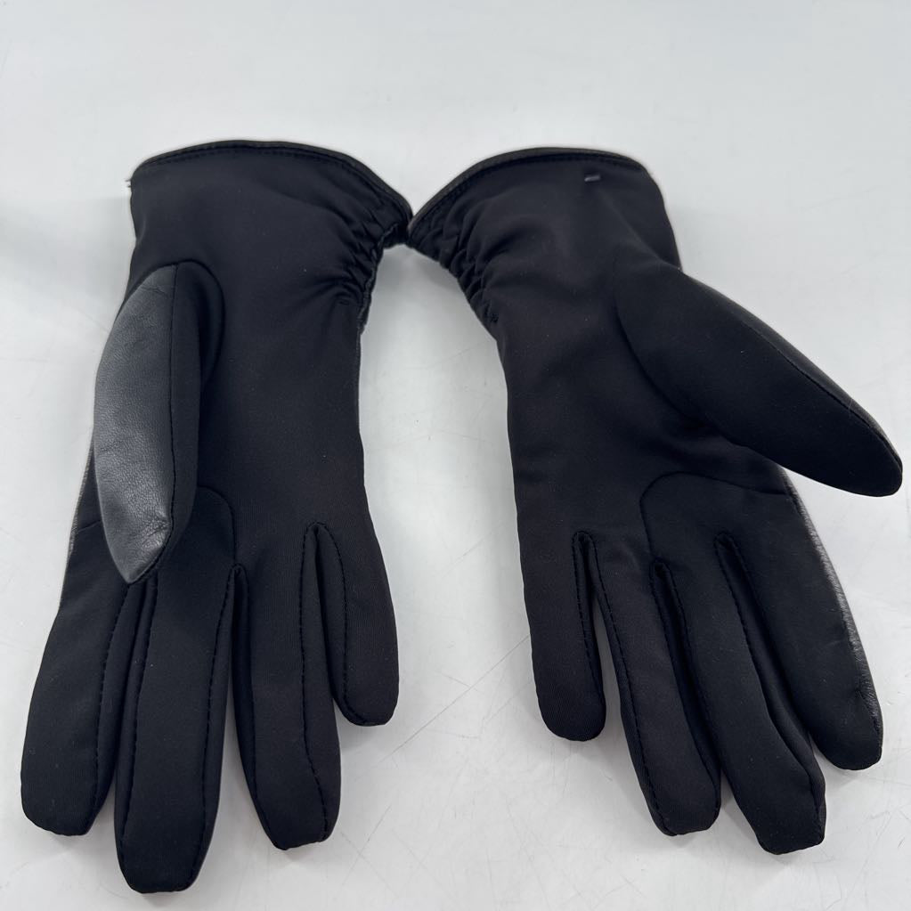 S/M leather faux fur lined gloves