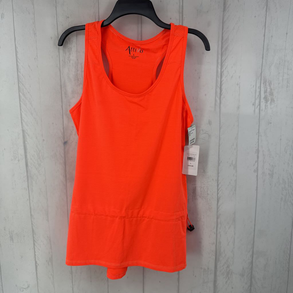 R34 L cinch racerback tank