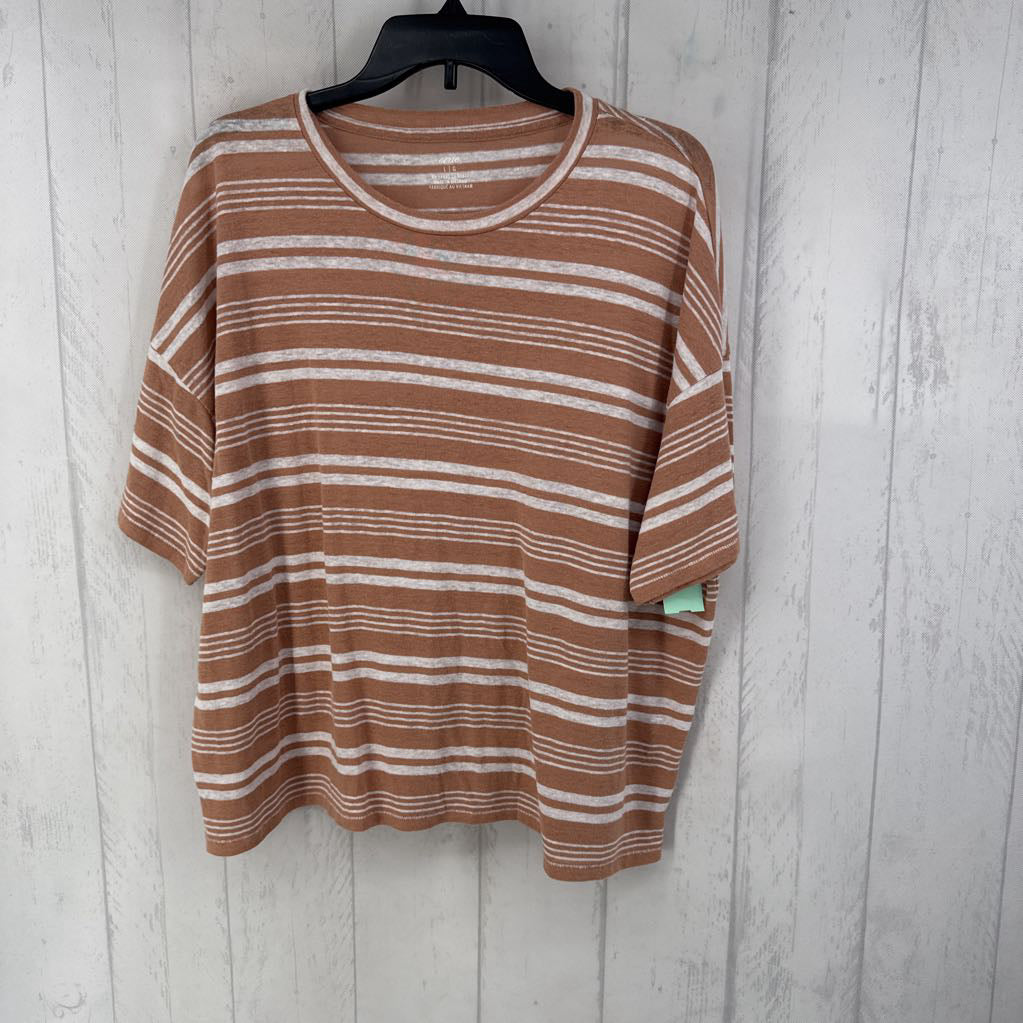 L s/s stripe top