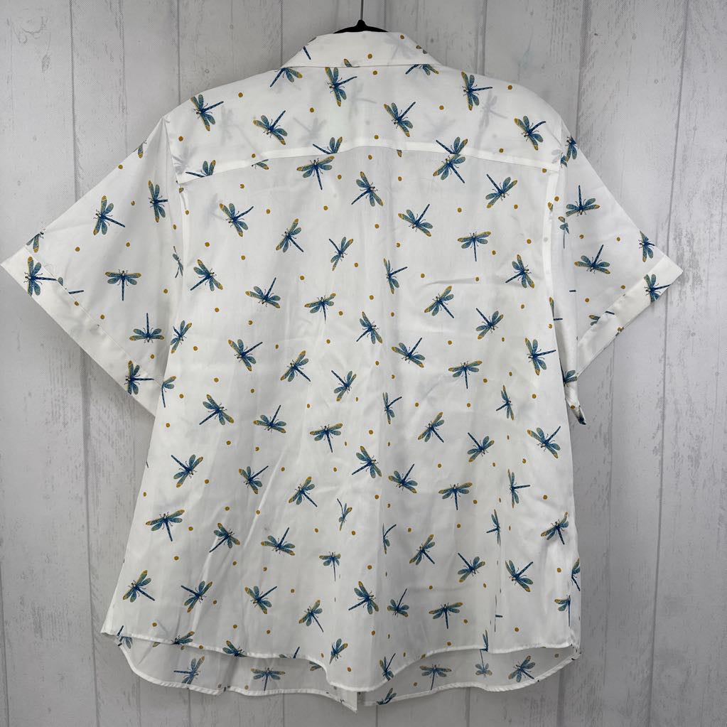 24W cuff s/s dragonfly button shirt