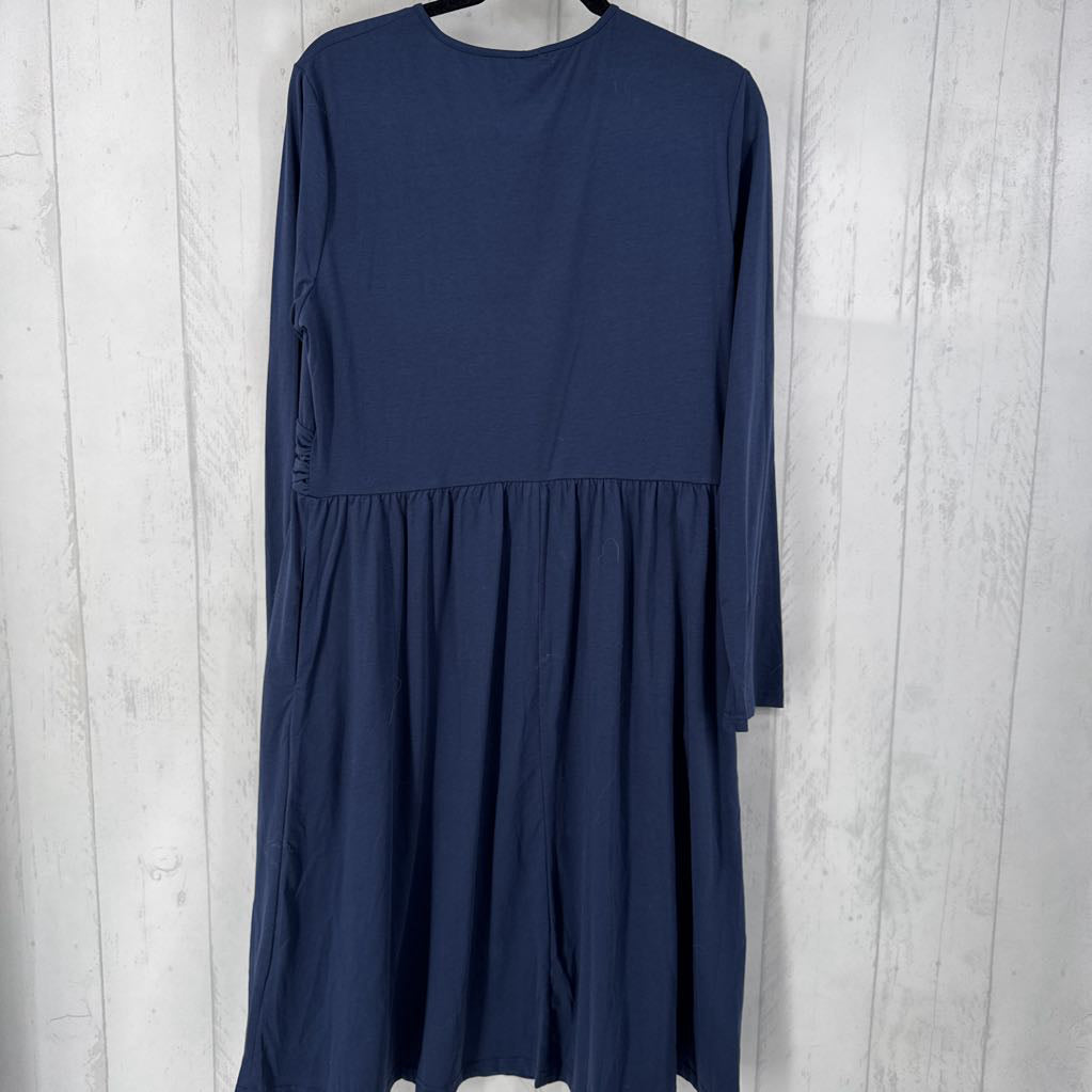XXL crossover l/s dress