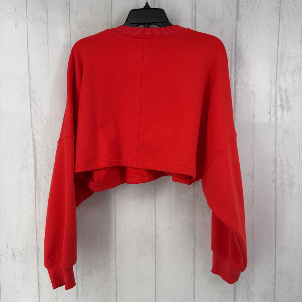 L crewneck cropped sweatshirt