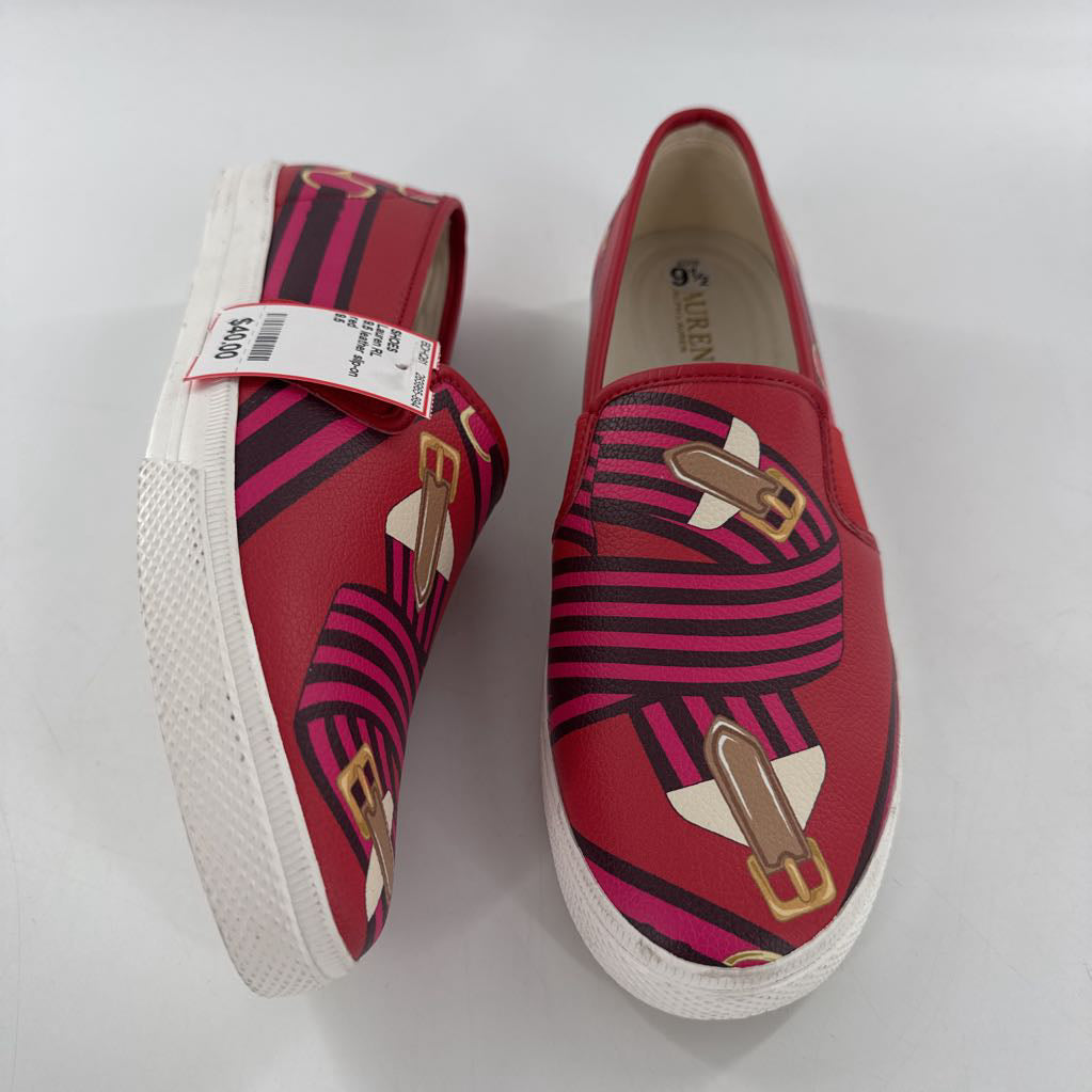 9.5 leather slip-on sneaker