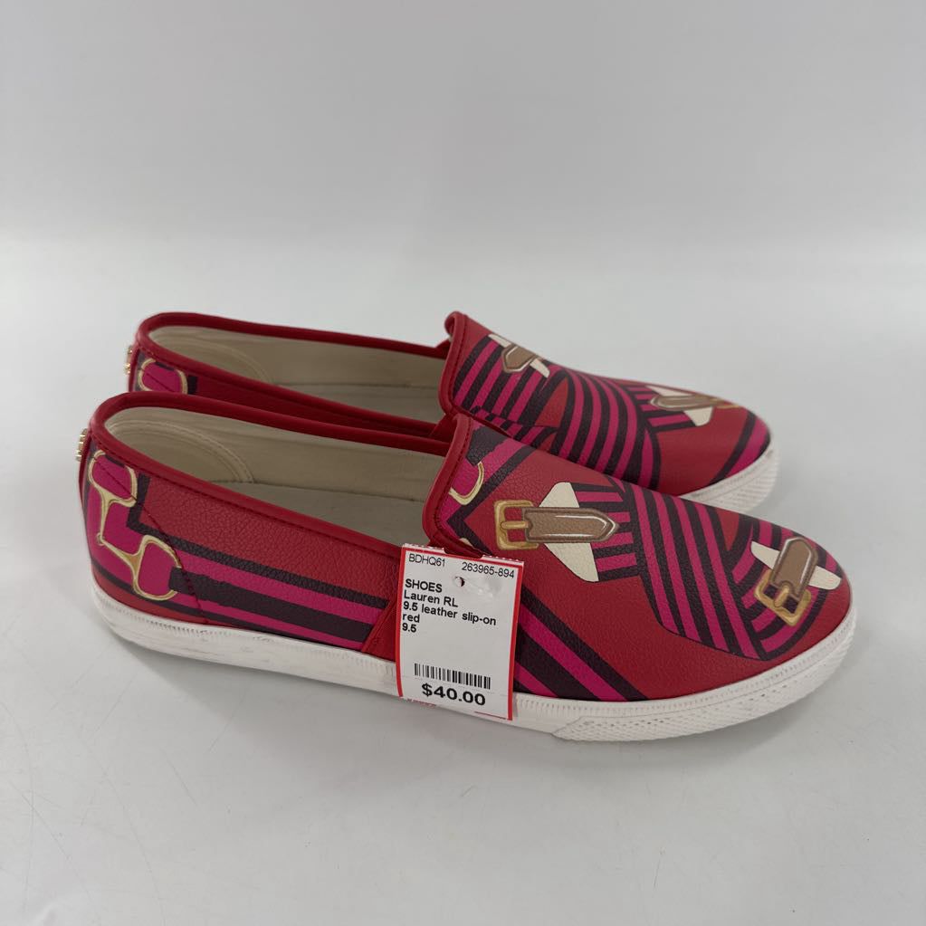 9.5 leather slip-on sneaker