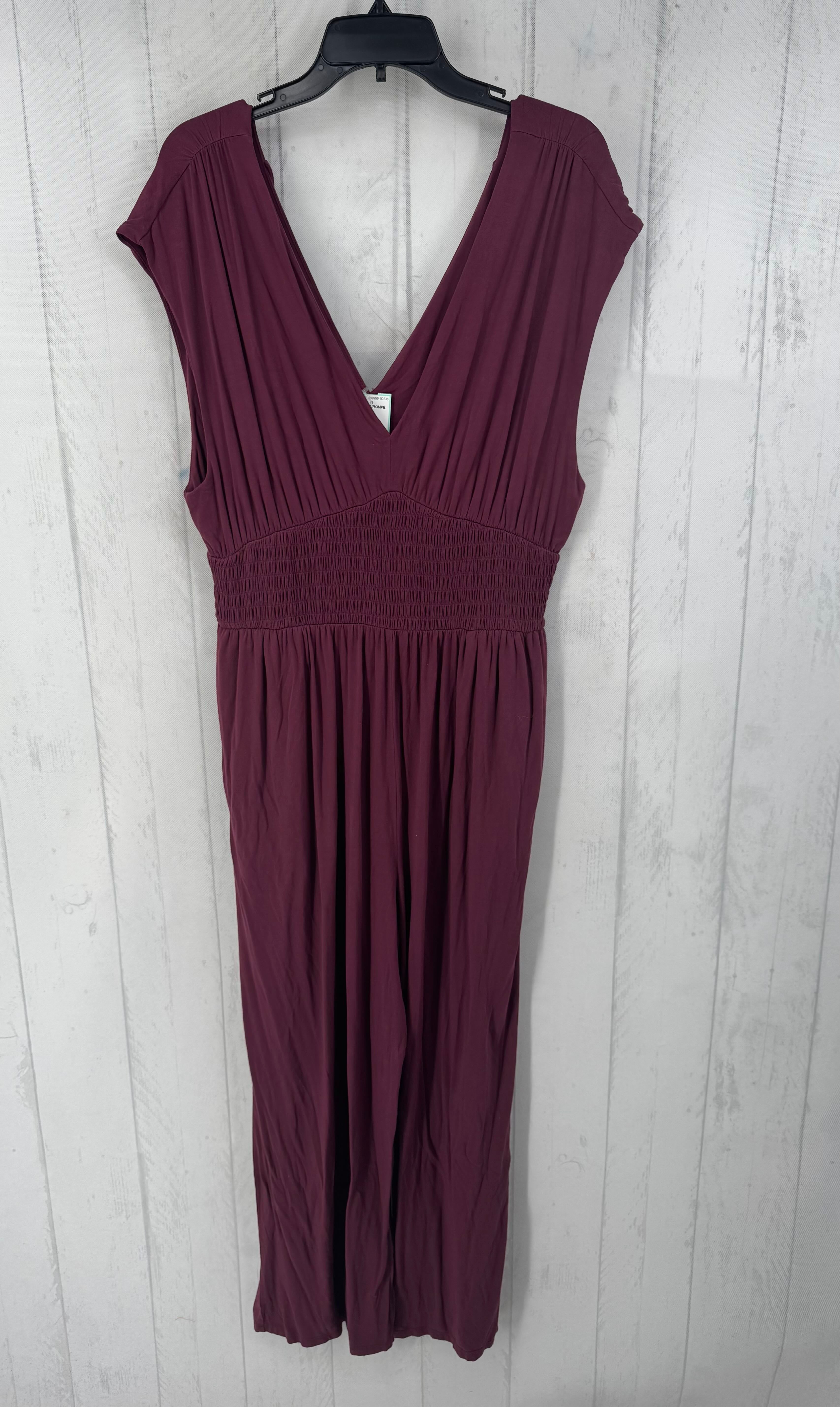 XL double v smocked jumper