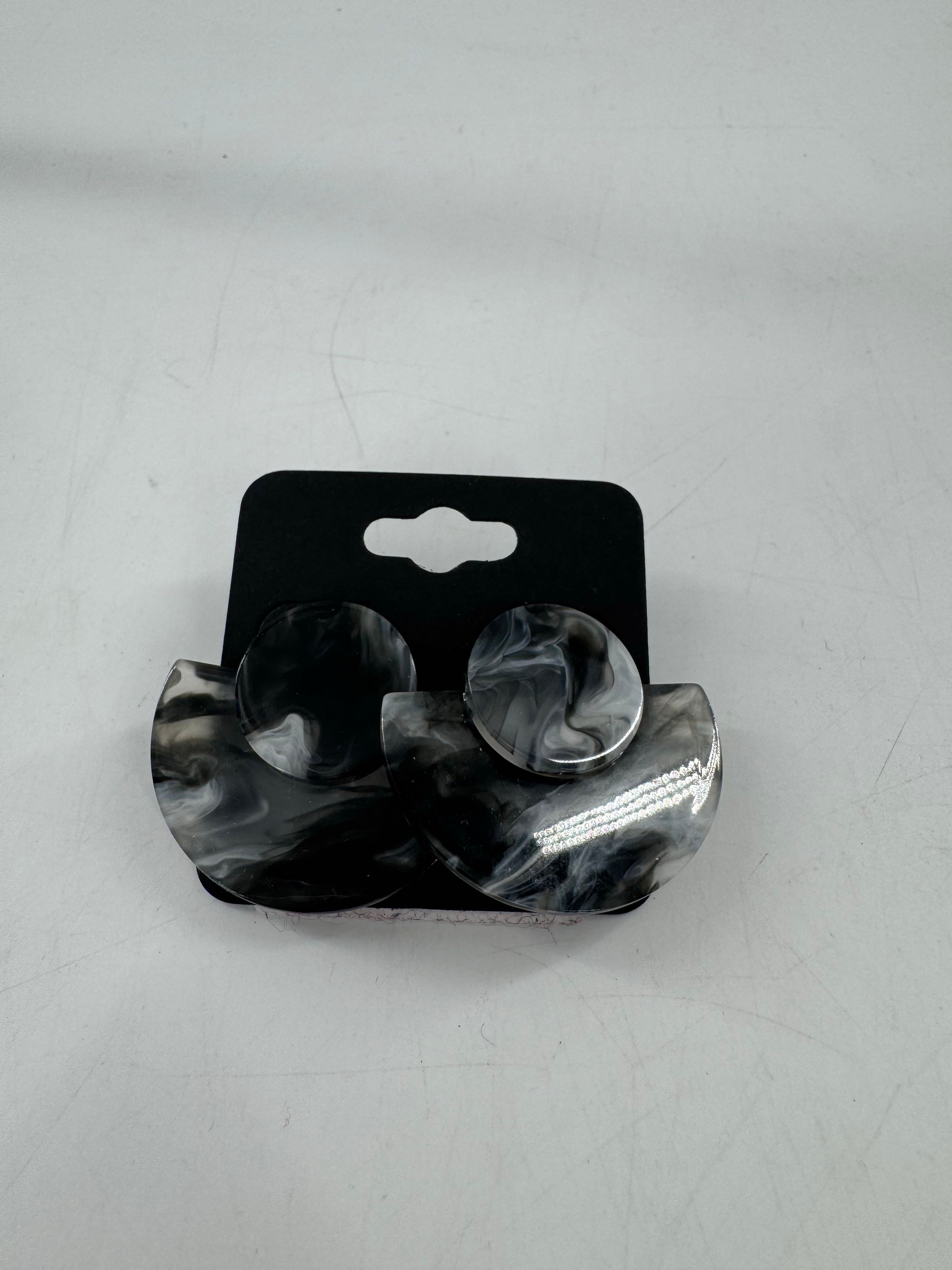 marbled acrylic earrings