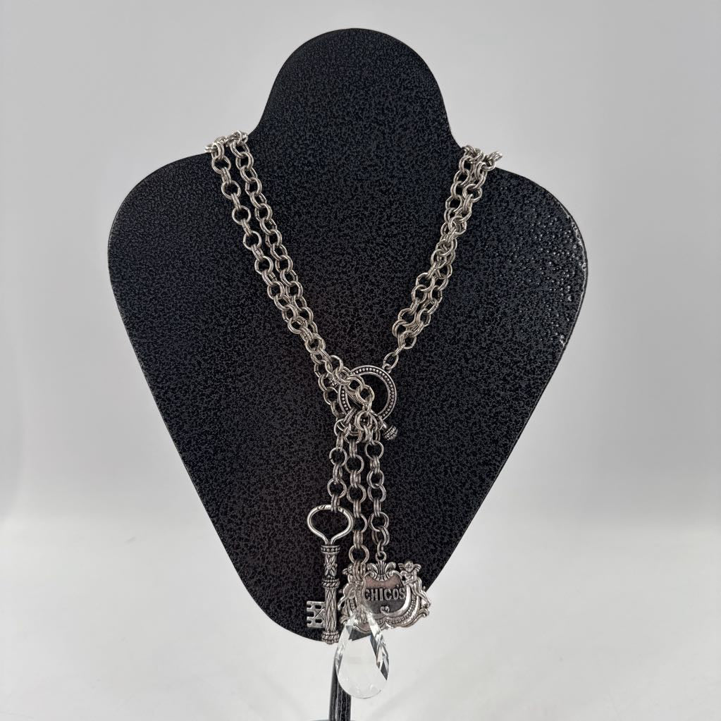 14" chain link charm necklace