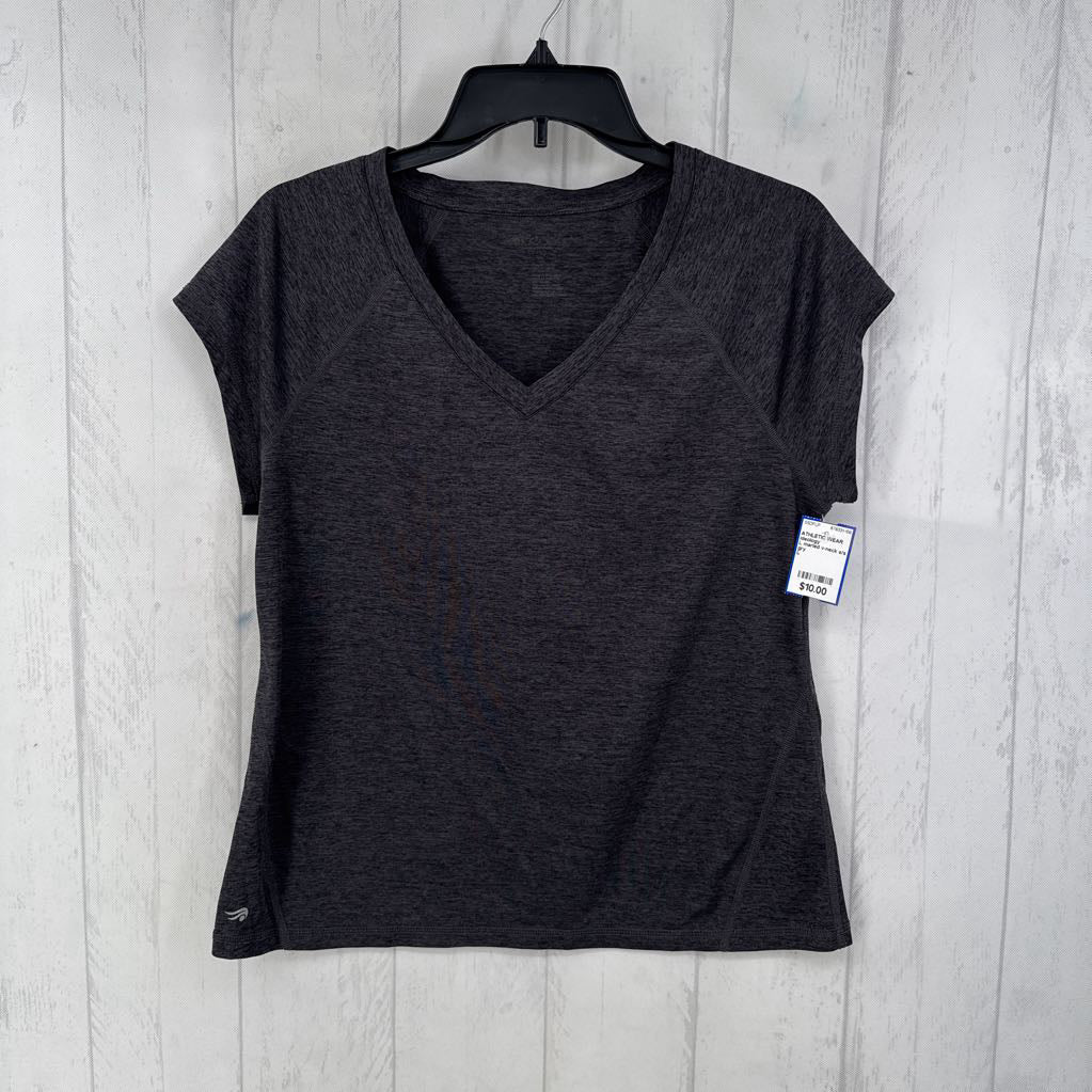 L marled v-neck s/s tee
