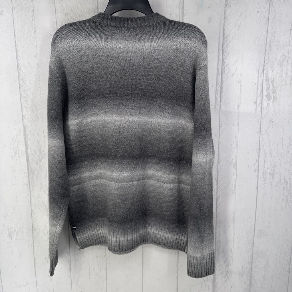 S striped crewneck sweater