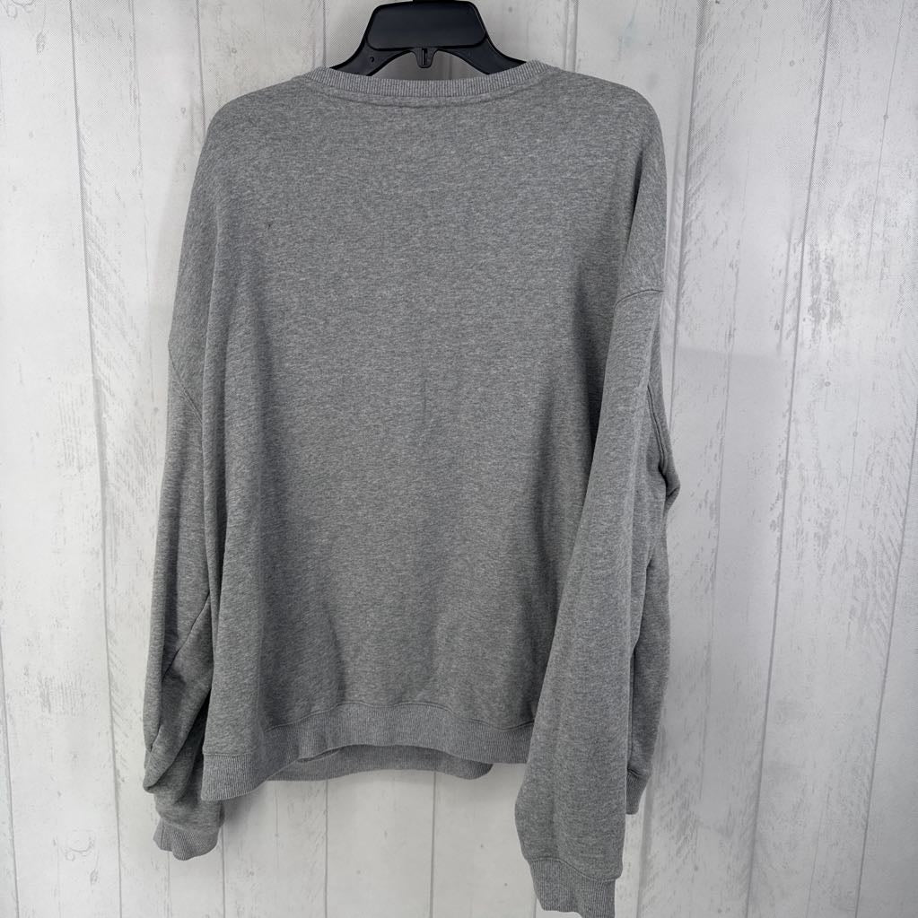 S/M peace sign applique sweatshirt