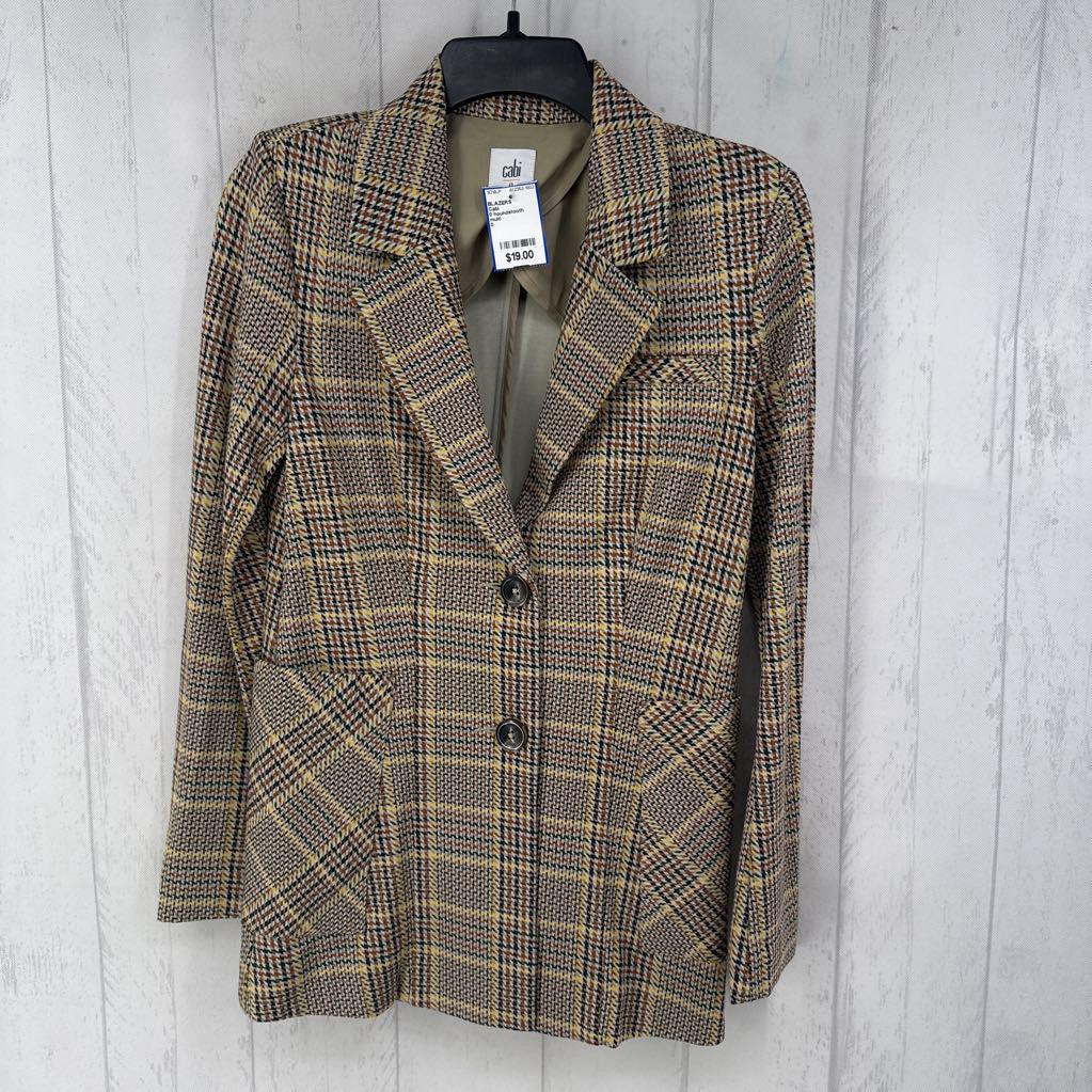0 houndstooth blazer