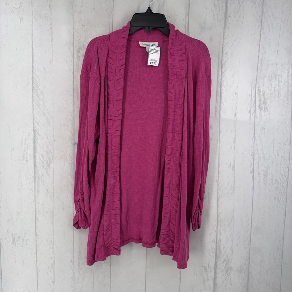 R45 L pleated trim cardi