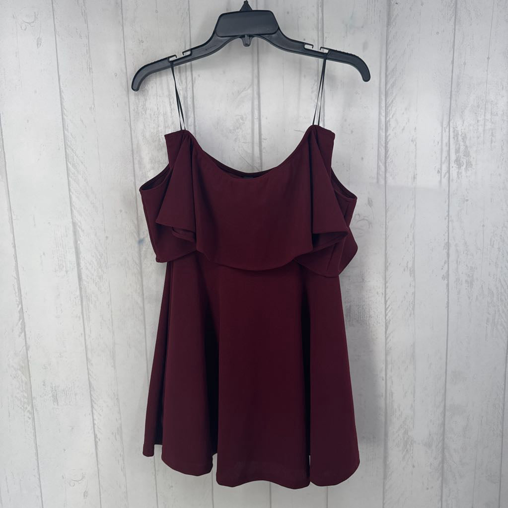 L ruffle off shoulder dress