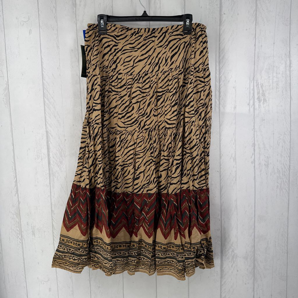 R119 M animal print skirt