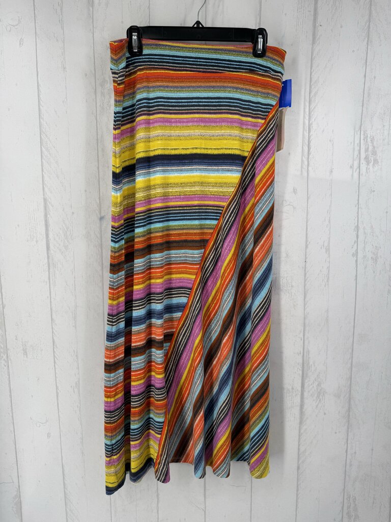 R36 S striped maxi skirt