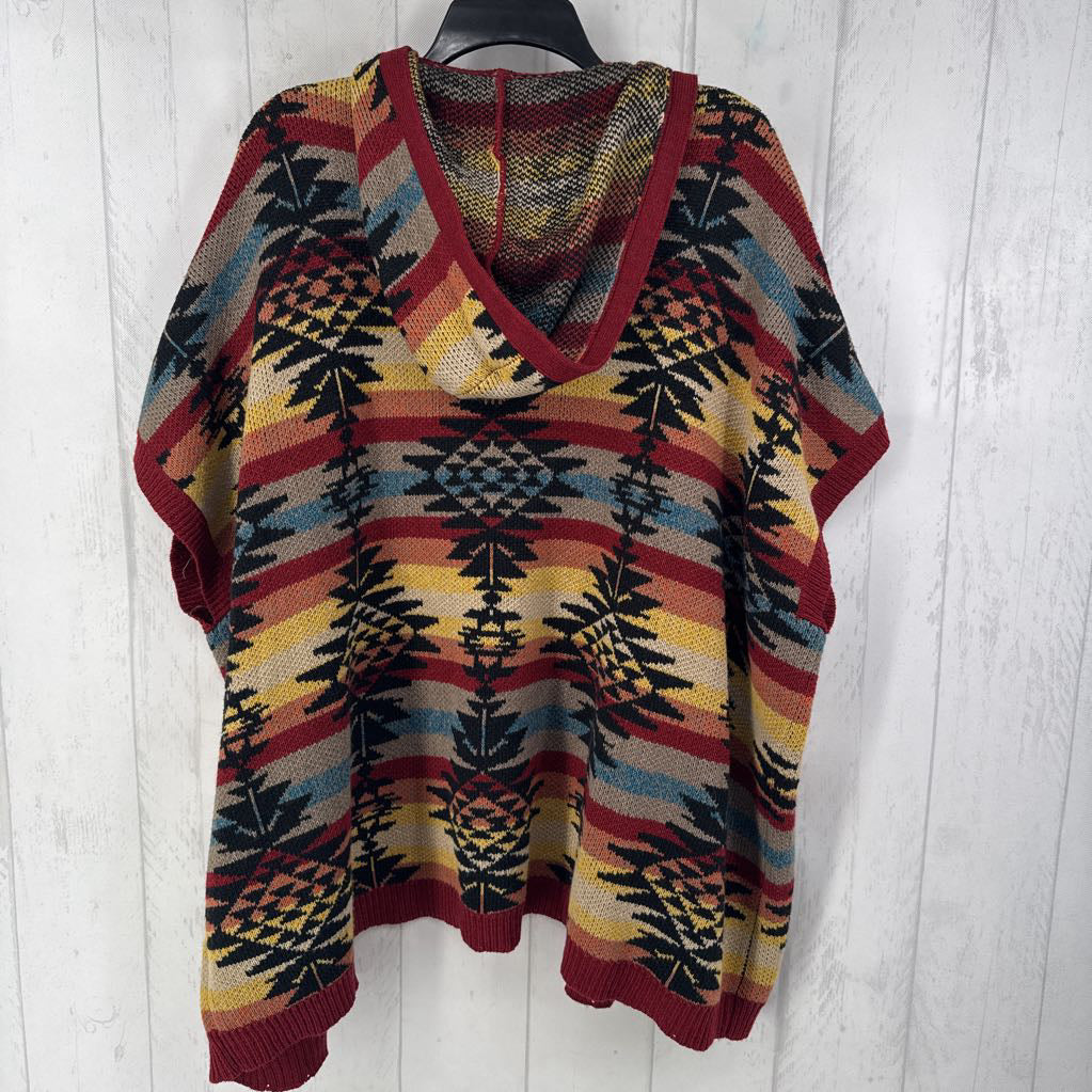 M aztec print sweater vest
