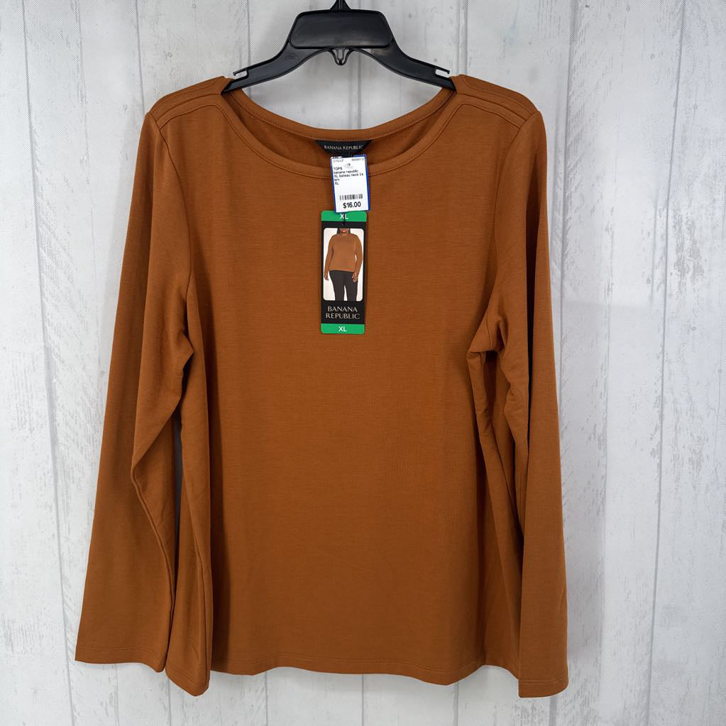 XL bateau neck l/s top