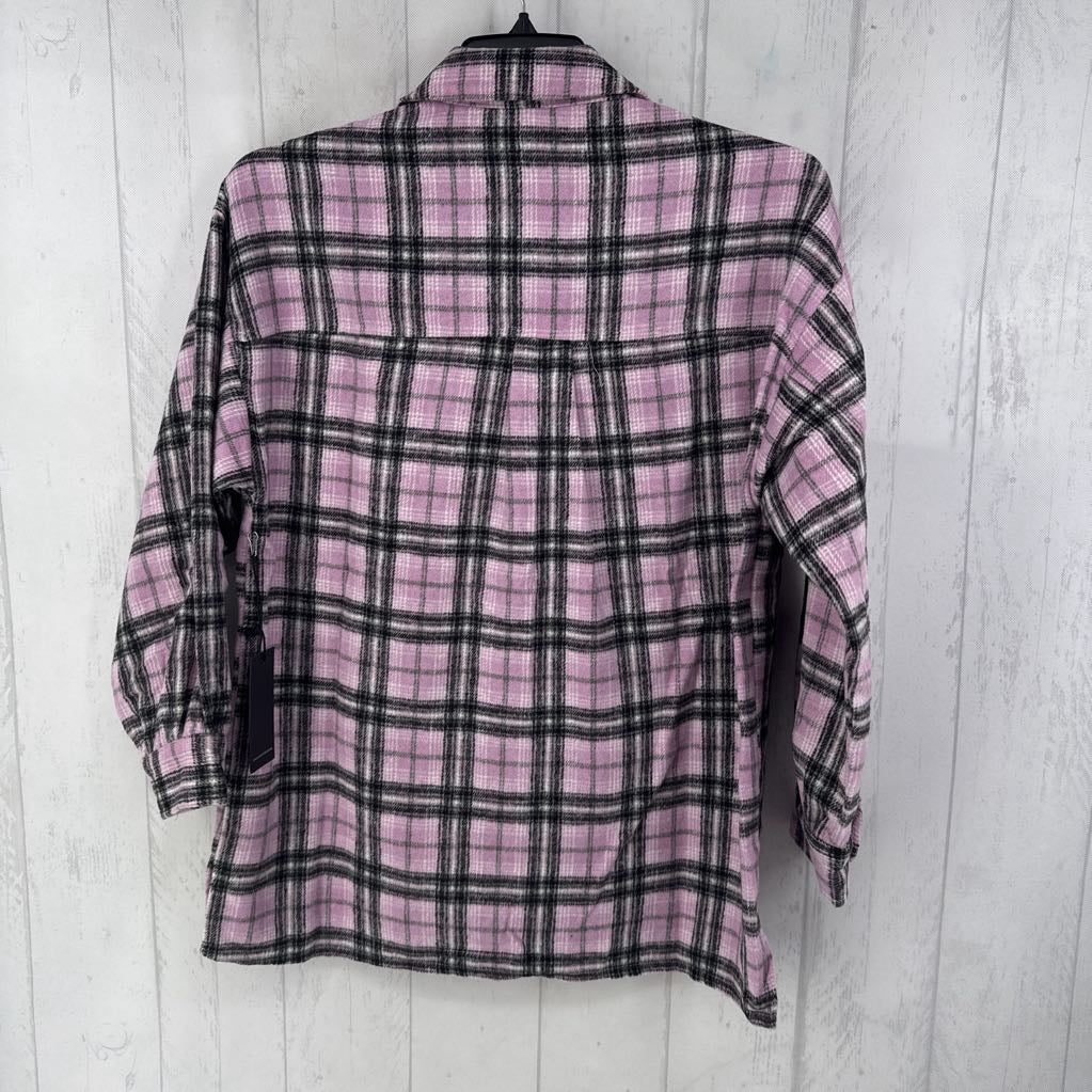 M plaid shacket