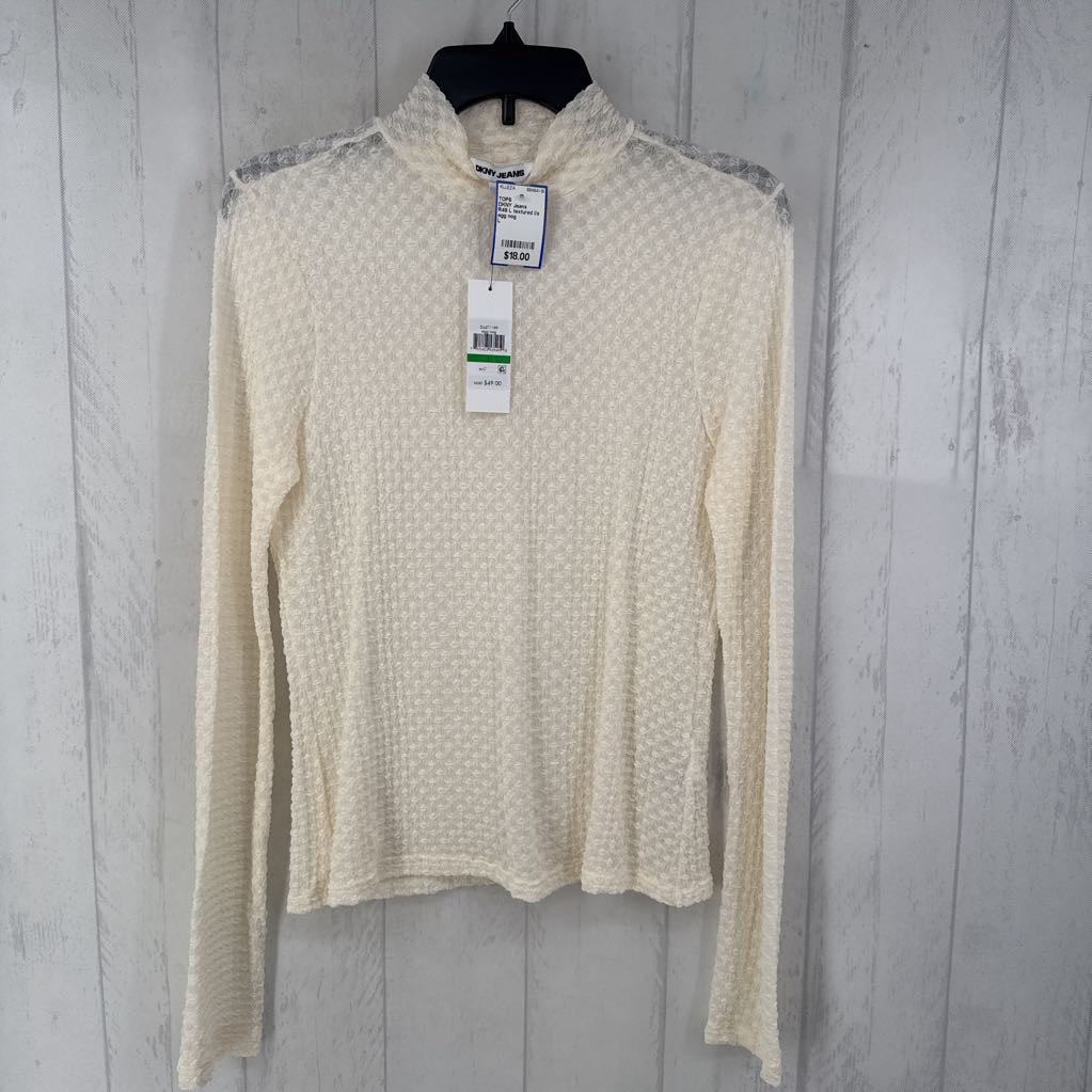 R49 L textured l/s t-neck