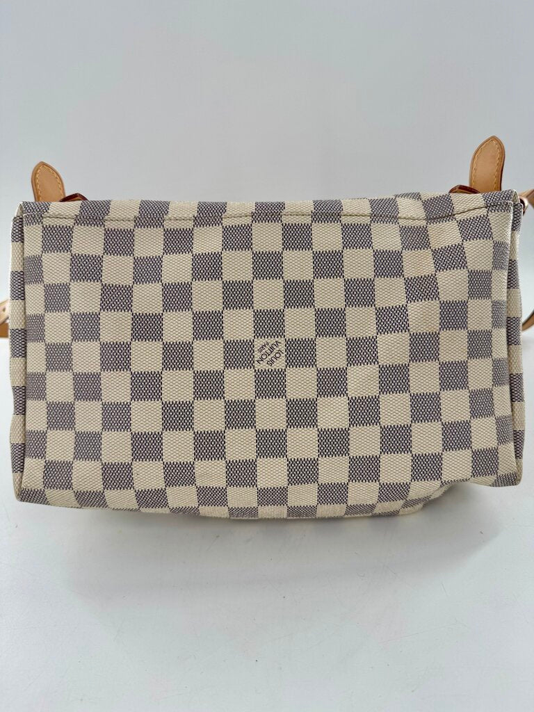 gold tone hardware backpack damier