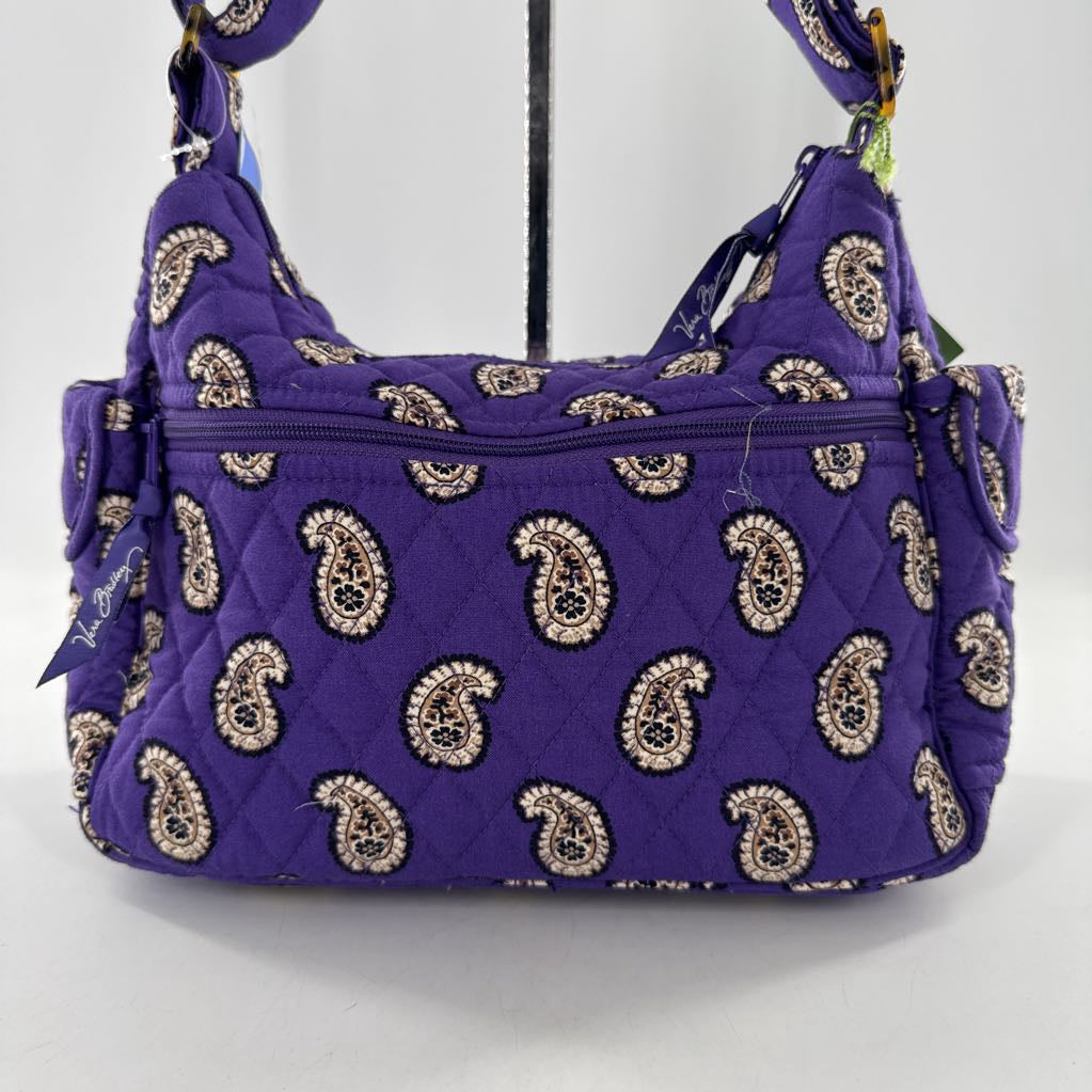 R63 paisley print quilted shoulder bag