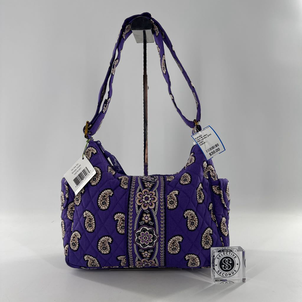 R63 paisley print quilted shoulder bag