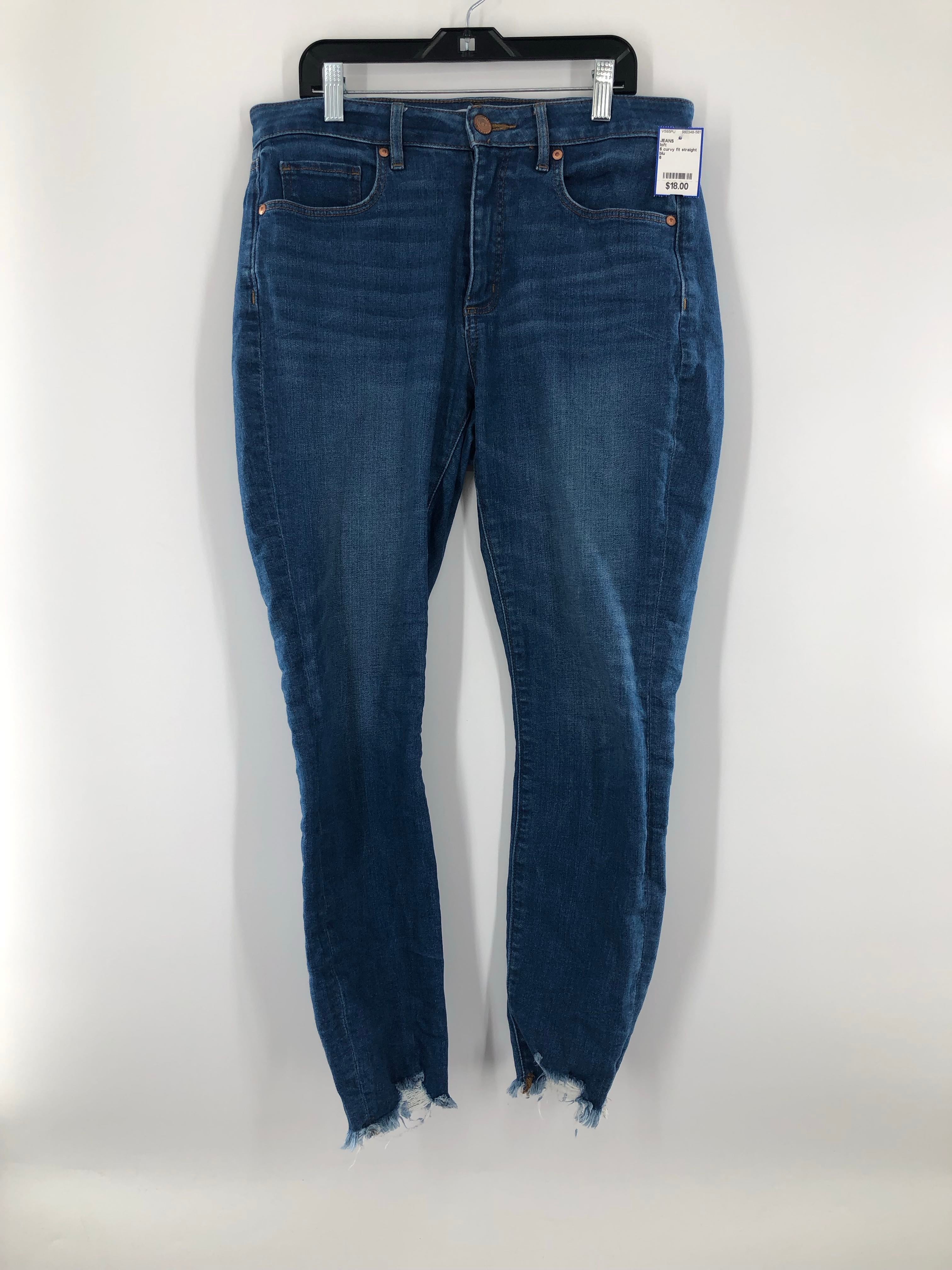 6 curvy fit straight leg jean