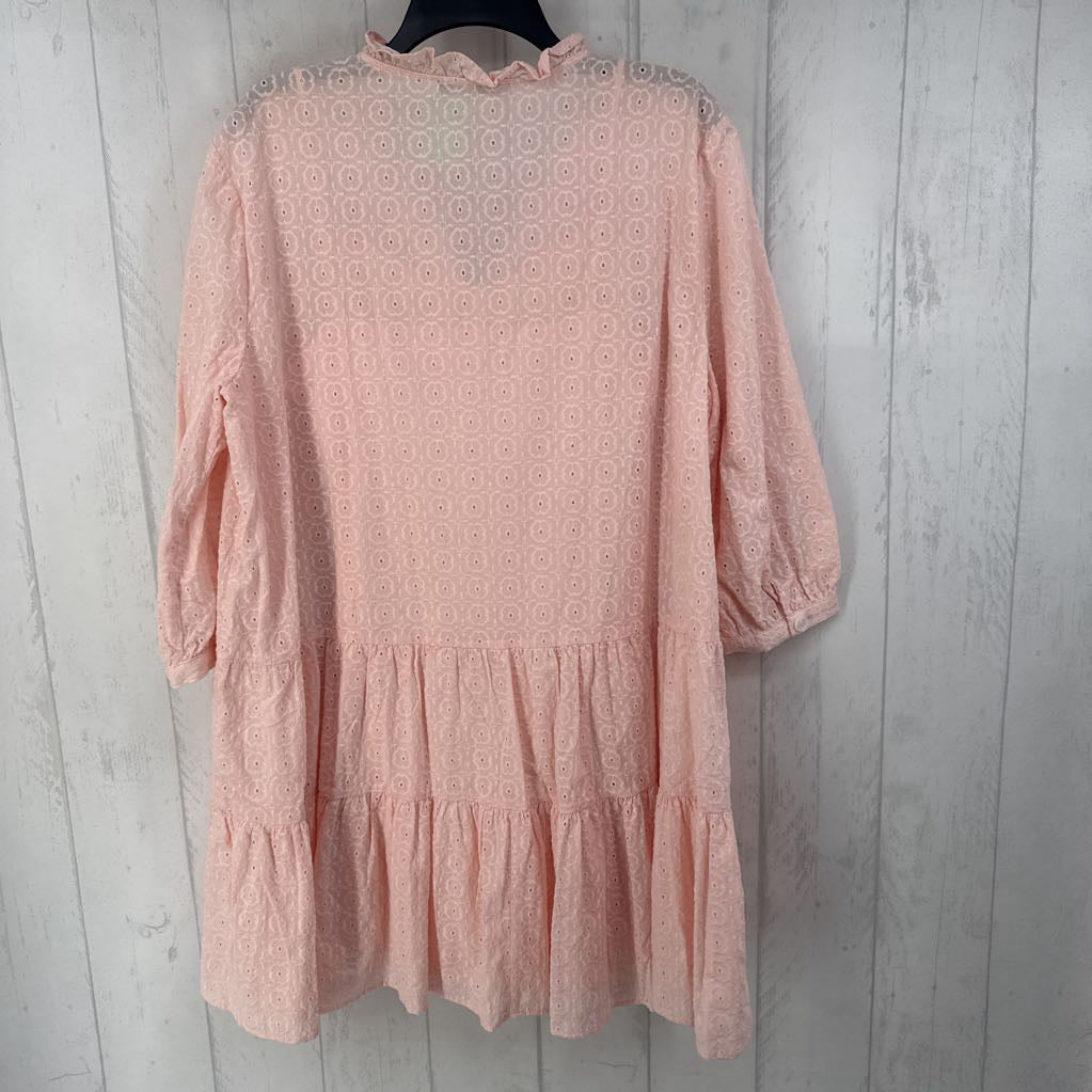 12 2pc l/s button eyelet dress w/ cami