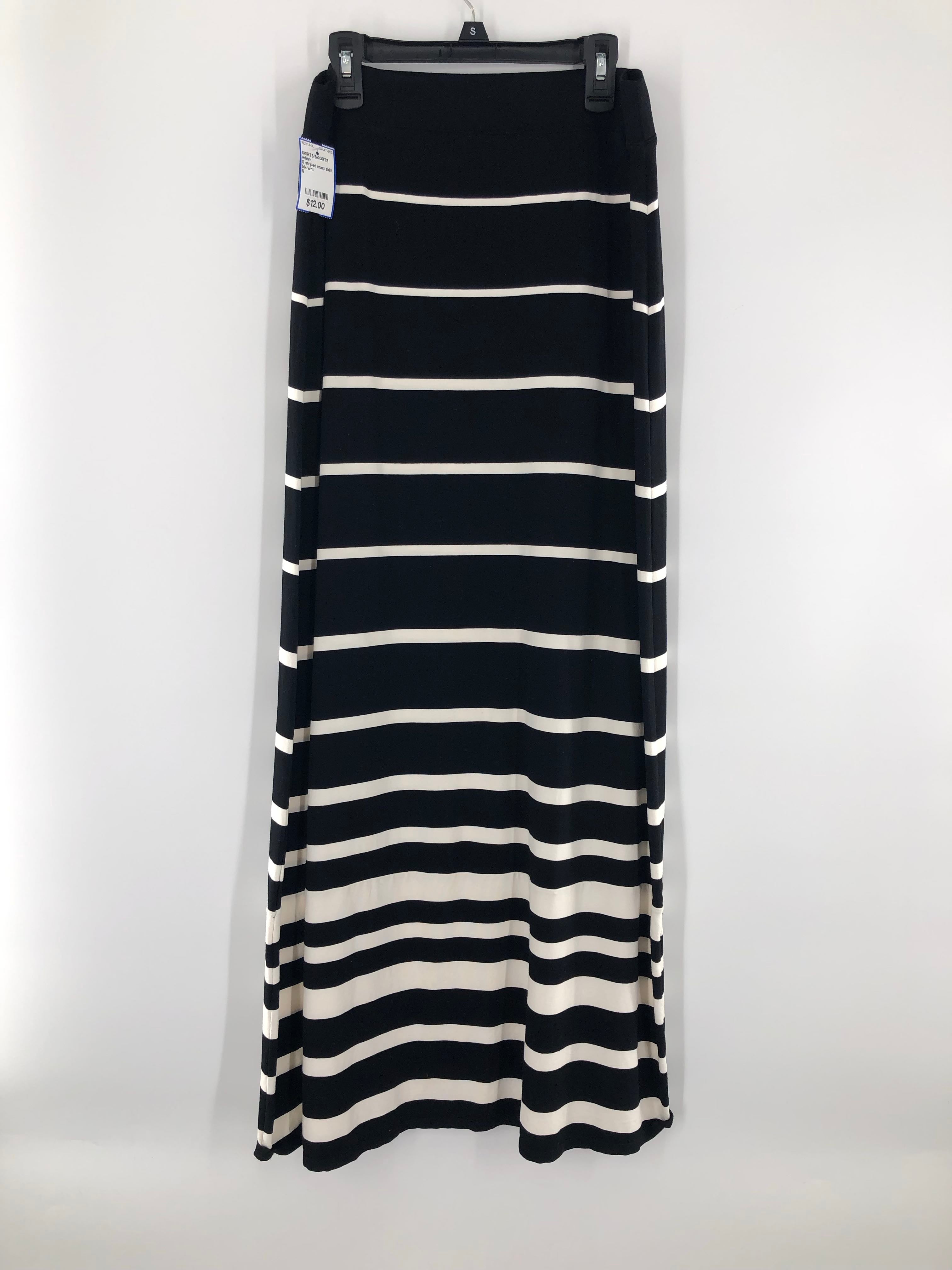 S striped maxi skirt
