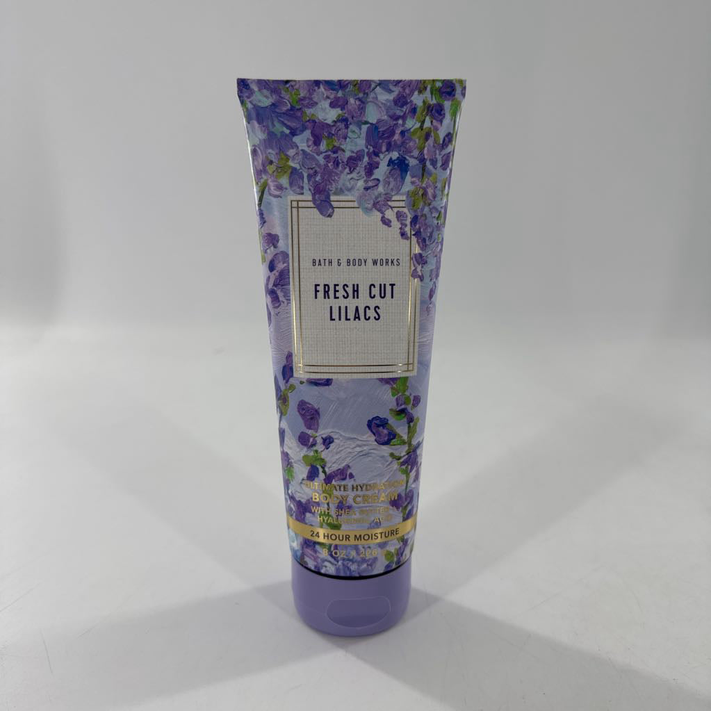 body cream-fresh cut lilacs