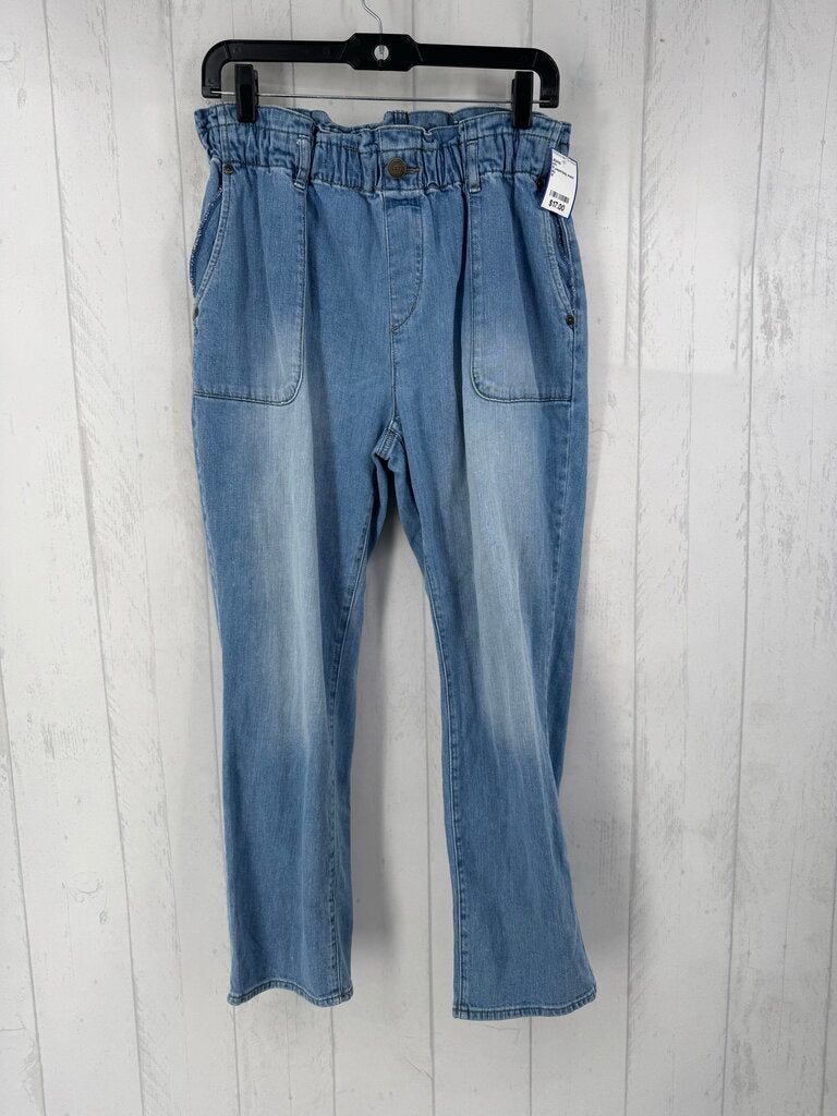 M paperbag waist jean straight leg jean