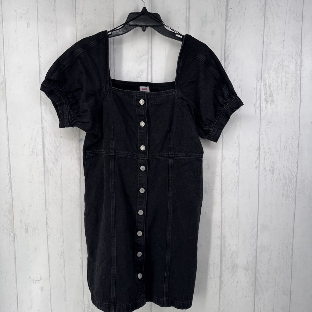 R98 L button front s/s denim dress