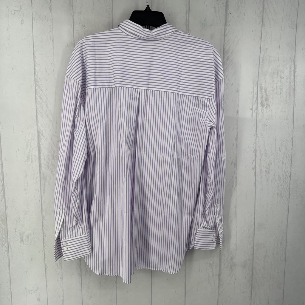 R40 L striped button down l/s top
