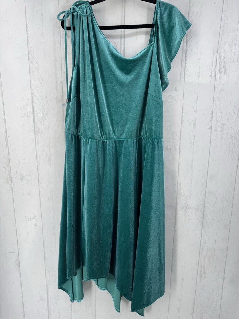 20 velvet ruffled slv dress