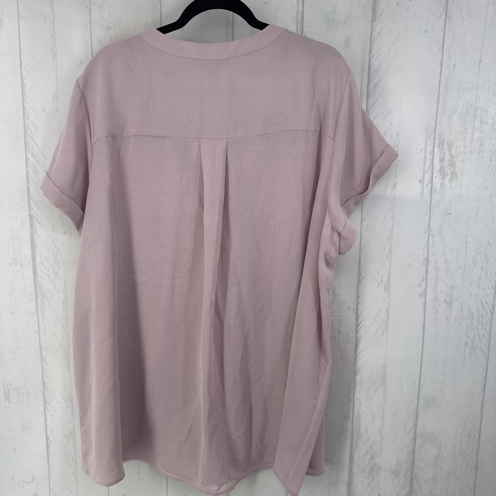 3x cuff slv half button top