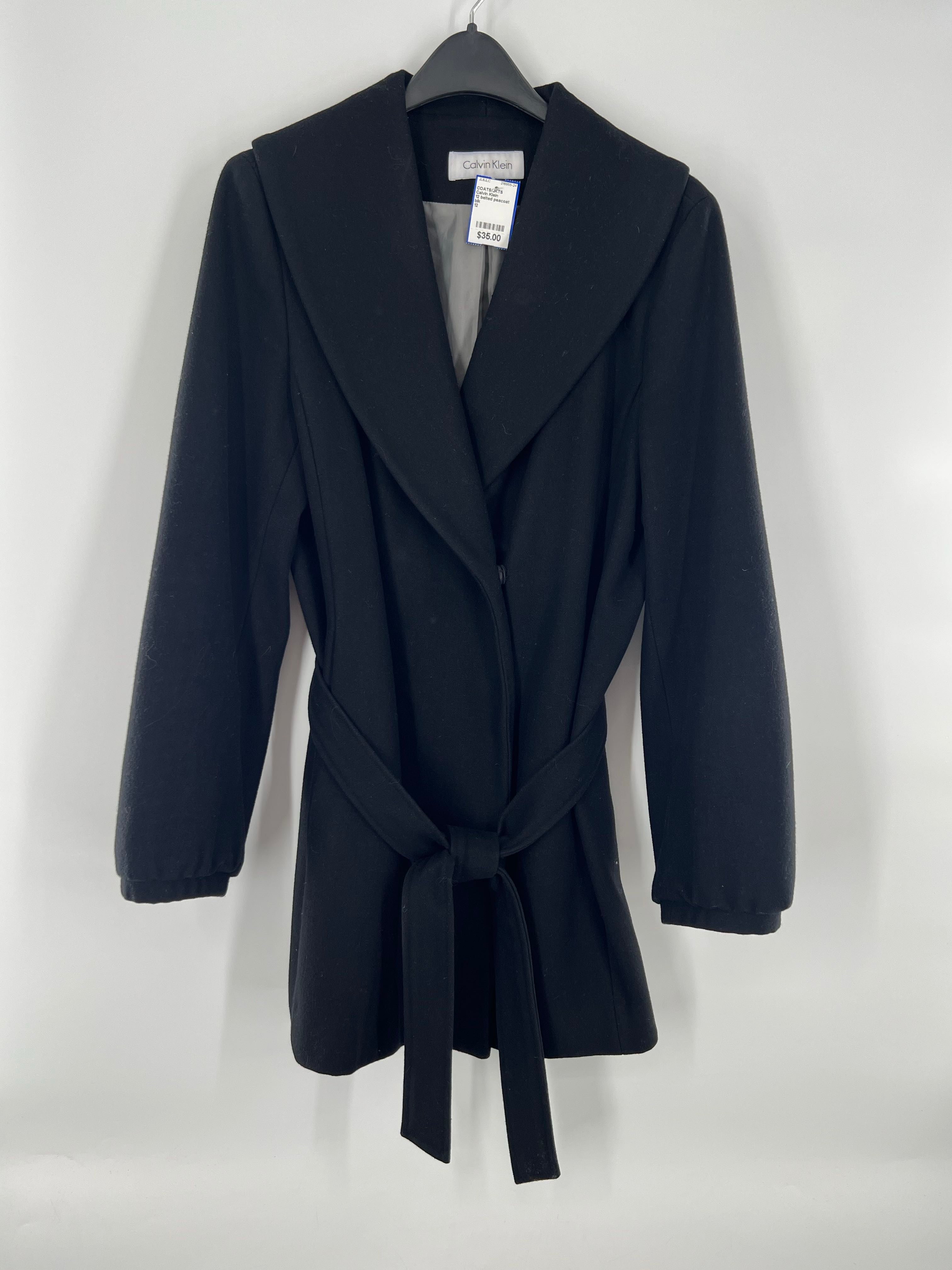12 belted peacoat