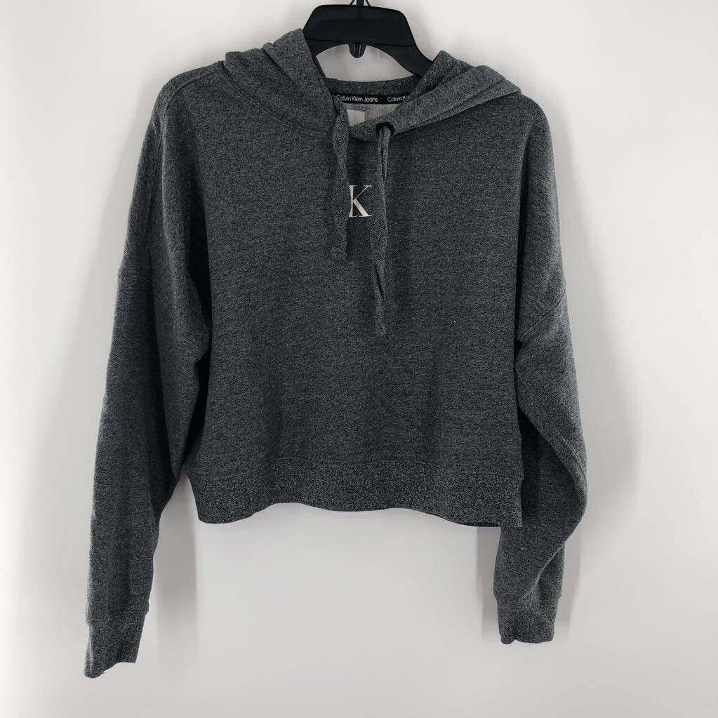 M logo crop hoodie