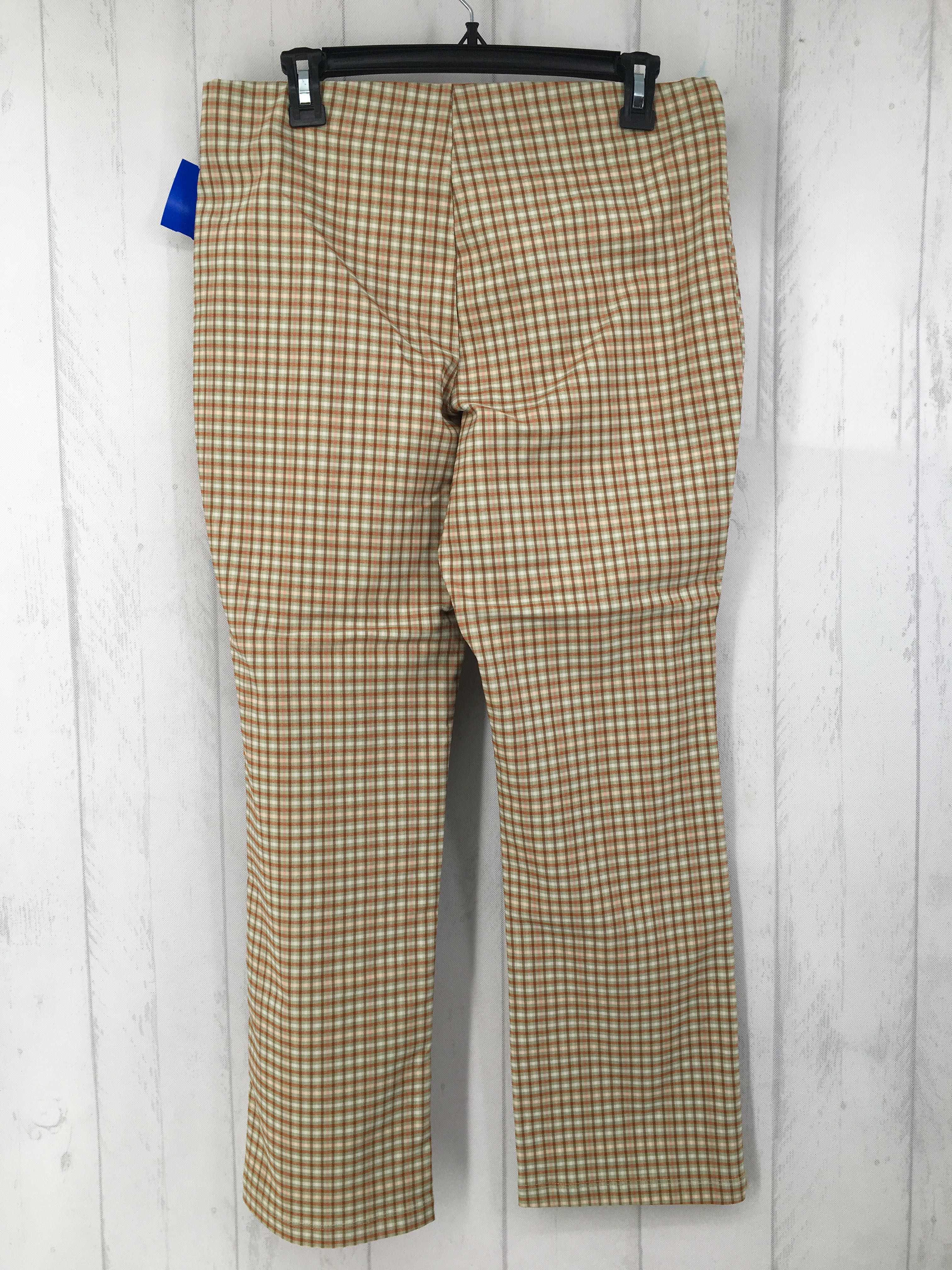 XL plaid pull-on pant