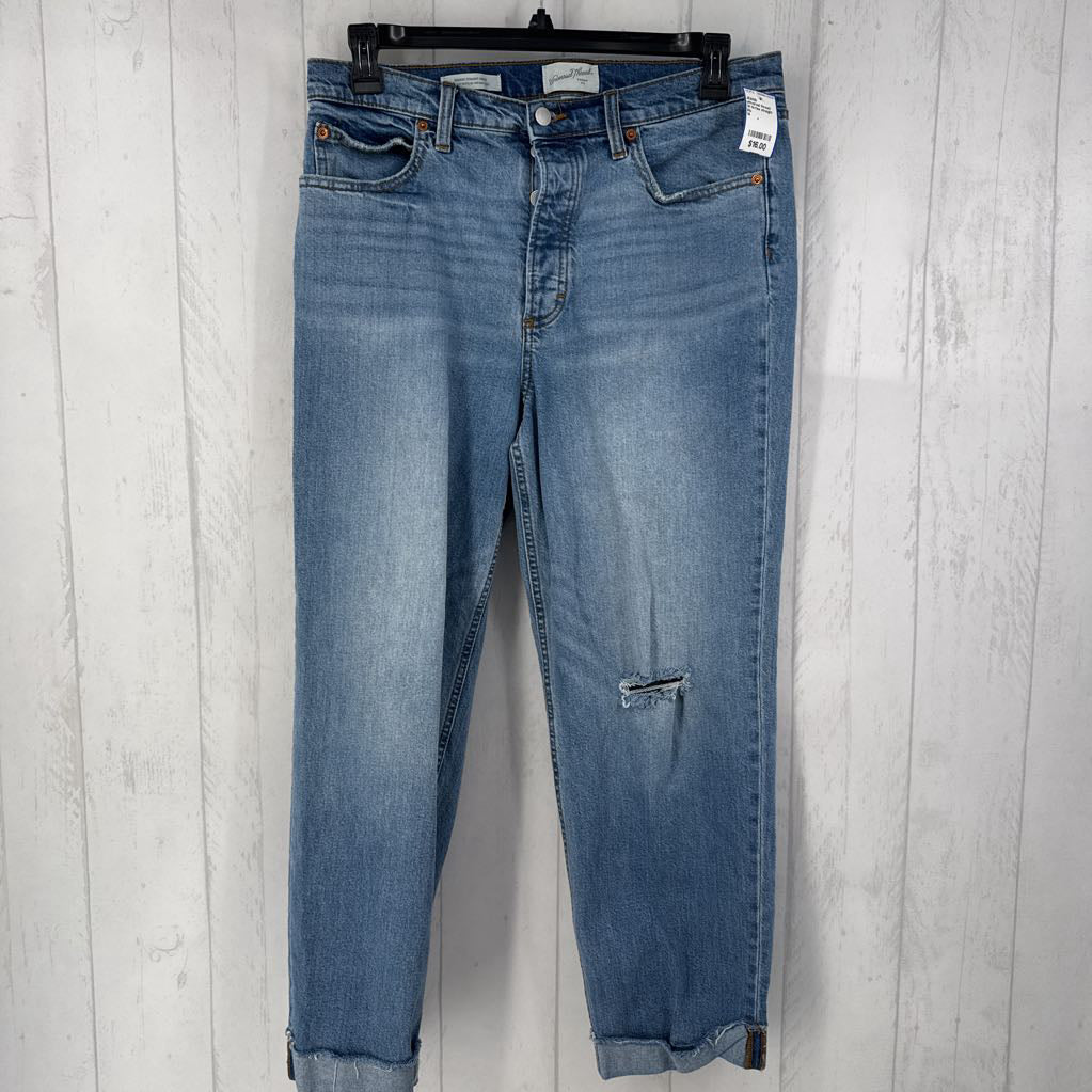 14 hi-rise straight leg jean