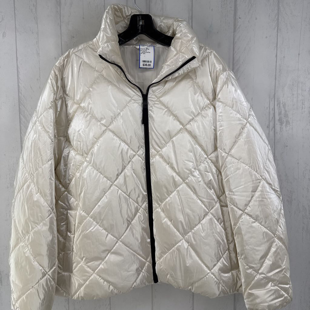 L quilted puffer coat