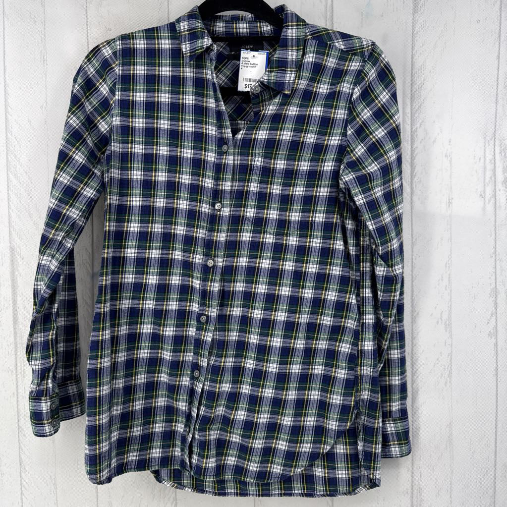 4 plaid button down l/s top