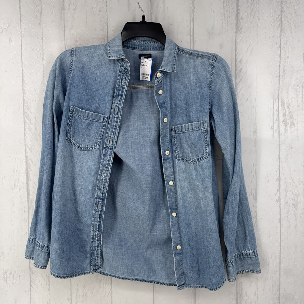 2 denim button down l/s top